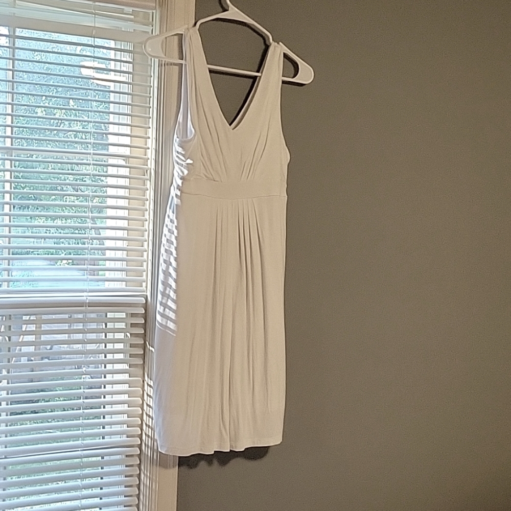 XSP LOFT white lined dress